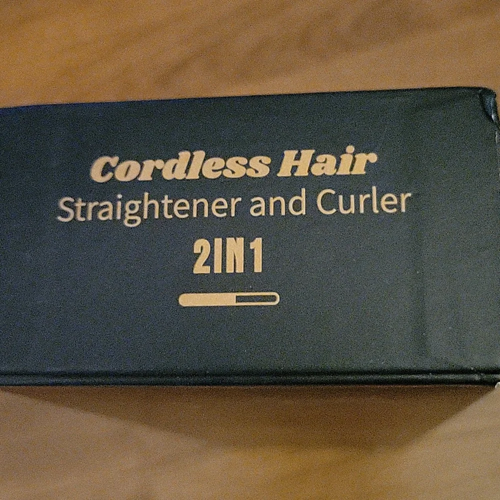 Modesty 2 in 1 cordless hair straightener curler cordless travel flat iron New